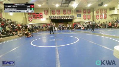 73 lbs Quarterfinal - Cooper Coble, Cowboy Wrestling Club vs Buzz Sheldon, Wyandotte Youth Wrestling