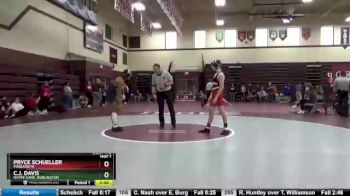 120 lbs Round 2 - C.J. Davis, Notre Dame, Burlington vs Pryce Schueller, Maquoketa