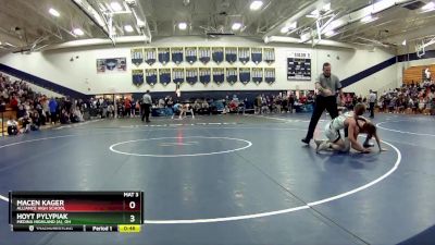 126 lbs Cons. Round 4 - Macen Kager, Alliance High School vs Hoyt Pylypiak, Medina Highland (A), OH