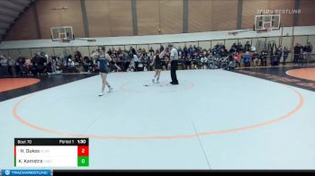 115 lbs Quarterfinal - Hayleigh Dukes, Klamath Union vs Krystaline Kamstra, Cascade