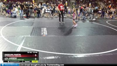 57-60 lbs Round 2 - Angelina Martin, Betterman Elite Wrestling vs Levi Andrew, Pikes Peak Warriors Wrestling