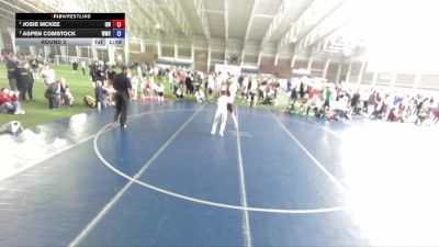 78-85 lbs Round 3 - Josie Mckee, Uintah Wrestling vs Aspen Comstock, Wasatch Wrestling Club