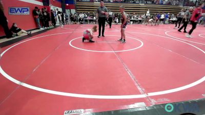 76 lbs Semifinal - Gunner Bishop, Bristow Youth Wrestling vs Saylor Ford, Cowboy Wrestling Club