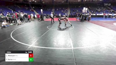 138 lbs Consi Of 16 #1 - Luke Mestjian, Melrose vs Tariku Soria, Reading