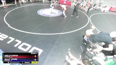 100 lbs Round 2 (16 Team) - Jaelle Cortez, SCVWA-FR vs Bailey Hoard, KTWA-FR