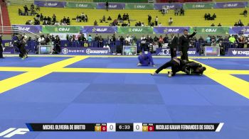 Nicolas Kauan Fernandes De Souza vs Michel Oliveira De Britto 2025 Brasileiro Jiu-Jitsu IBJJF