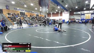 150 lbs Cons. Semi - Chris Villegas, Rancho Bernardo vs Ivan Arias, Buchanan