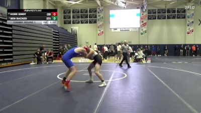 157 lbs Champ. Round 1 - Kobe Sindt, Cedar Rapids Washington vs Ben Backes, Cedar Falls