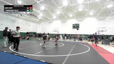 106 lbs Cons. Round 3 - Fernando Villa, Ramona (Riverside) vs Jake Hart, Calabasas