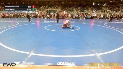90 lbs Consi Of 8 #1 - David Sargsyan, Boca Raton Cowboys vs Luke Maier, SlyFox Wrestling Academy