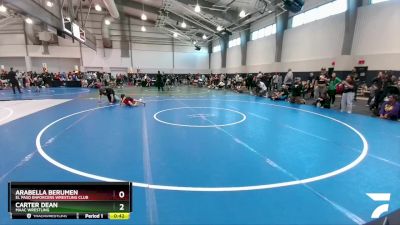 55 lbs Cons. Round 1 - Arabella Berumen, El Paso Enforcers Wrestling Club vs Carter Dean, MAAC Wrestling