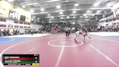 150 lbs Quarterfinal - Vaughn Strobel, Casteel High School vs Kodi Ferguson, Pima