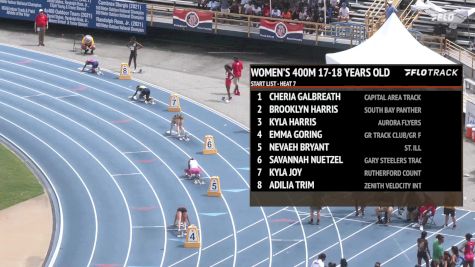 Youth Girls' 400m, Finals 7 - Age 17-18