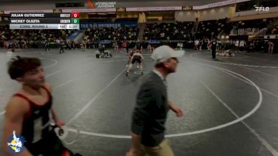 132 lbs Cons. Round 2 - Julian Gutierrez, Huntley vs Mickey Olszta, New Lenox (Lincoln-Way West)