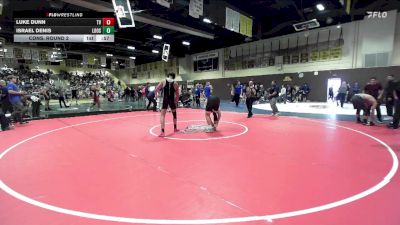 120 lbs Cons. Round 2 - Israel Denis, Los Osos vs Luke Dunn, Temecula Valley