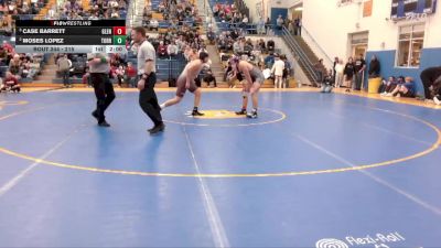 215 lbs Semifinal - Case Barrett, Glenrock vs Moses Lopez, Torrington