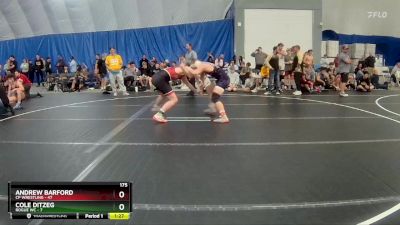 175 lbs Round 3 (8 Team) - Andrew Barford, CP Wrestling vs Cole Ditzeg, Rogue WC