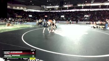 132 lbs Champ. Round 1 - Wyatt Leuenberger, Meridian vs Michael Desmond, North Kitsap