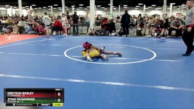 52 lbs Round 2 (10 Team) - Greyson Bosley, FL Scorpions vs Ziyan Muhammad, Rangers WC