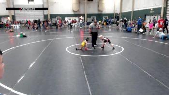 40 lbs 5th Place Match - Kizer DeLarm, Aurora Wrestling Club vs Evander Cole, Marion Jr Warriors