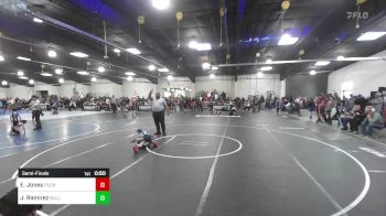 70 lbs Semifinal - Everett Jones, Pueblo West Storm vs Johel Ramirez, Bulldogs Jr Wrestling