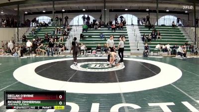 144 lbs Quarterfinal - Declan O`Byrne, Malvern Prep vs Richard Zimmerman, John Paul The Great