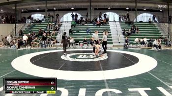 144 lbs Quarterfinal - Declan O`Byrne, Malvern Prep vs Richard Zimmerman, John Paul The Great