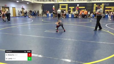 52 lbs Consy 2 - Eli Roberts, West Allegheny vs Garrett Lamb, West Allegheny