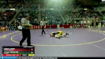 160 lbs Champ. Round 1 - Ethan Freedline, Elkhart vs Jonah Jones, Monroe Central