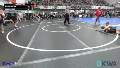 85 lbs Quarterfinal - Wyatt Austin, Sperry Wrestling Club vs Case Priest, Collinsville Cardinal Youth Wrestling