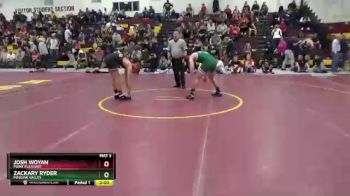 157 lbs Champ. Round 2 - Josh Woyan, Point Pleasant vs Zackary Ryder, Minisink Valley