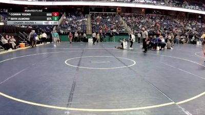 2A 126 lbs Champ. Round 1 - Seth Almond, Mt Pleasant vs Corbin Young, Madison High School