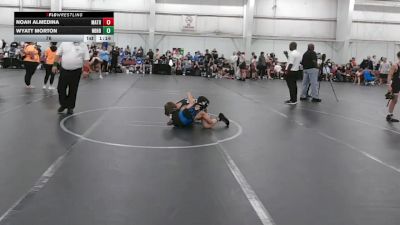 76 lbs Round 4 (8 Team) - Wyatt Morton, Neighborhood Wrestling vs Noah Almedina, Mat Assassins Red