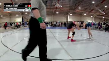 120 lbs Cons. Round 5 - Isabelle Singer, Huntley vs Mia Thompson, Sandusky