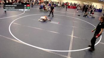 12U - 70 lbs 3rd Place Match - Arthur Nelson, Blaine Wrestling Association vs Jack Oellien, Anoka Youth Wrestling