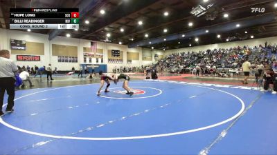 100 Girls Cons. Round 3 - Billi Readinger, Mission Vista vs Hope Long, Scripps Ranch