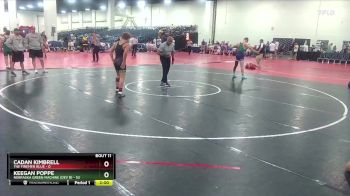 165 lbs Round 4 (6 Team) - Cadan Kimbrell, The Firemen Blue vs Keegan Poppe, Nebraska Green Machine (Dev B)