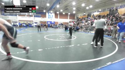 215 lbs Champ. Round 1 - Westin Musgrave, Rim Of The World vs Kayden Cartee, Mayfair