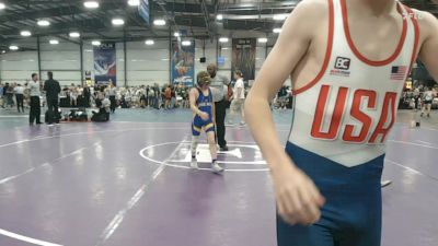100 lbs Rr Rnd 2 - Kurt Pellegrino, Shore Thing Surf vs Carson Wissinger, Eagles Wrestling