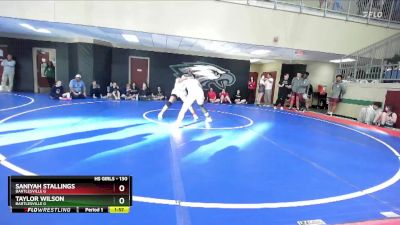 130 lbs Cons. Round 2 - Saniyah Stallings, Bartlesville G vs Taylor Wilson, Bartlesville G