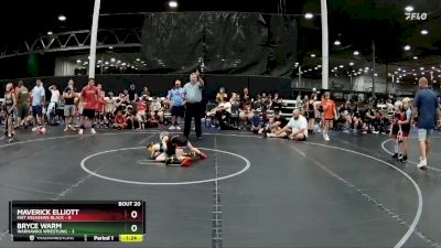 52 lbs Round 5 (8 Team) - Bryce Warm, Warhawks Wrestling vs Maverick Elliott, Mat Assassins Black