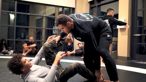 Kaynan Duarte Warms Up Backstage With Kade Ruotolo at WNO