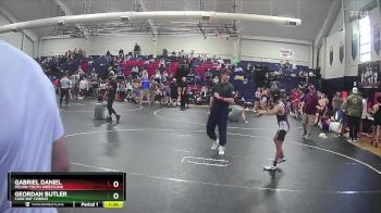 80 lbs Round 3 - Gabriel Daniel, Pelion Youth Wrestling vs Geordan Butler, Cane Bay Cobras