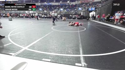 143.8-156.7 lbs Consi Of 4 - Isabel Reyes Castillo, Lincoln High School vs Ashlee Motes, CWC-Cowgirls