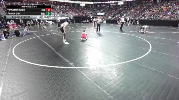 D1-113 lbs Champ. Round 1 - Paxton Gish, Slinger vs Evan Gill, Burlington