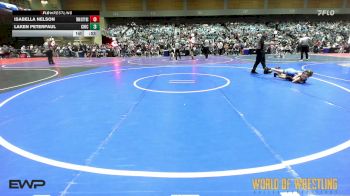 60 lbs Consi Of 8 #2 - Isabella Nelson, Twin City Wrestling Club vs Laken Peterpaul, Chickasha Wrestling
