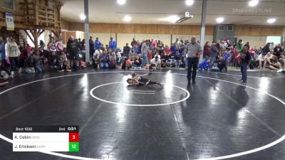 Consi Of 8 #1 - Kade Cobin, Dansville vs Josiah Erickson, Shenandoah