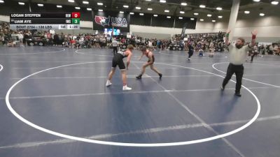 138 lbs Champ. Rd Of 128 - Logan Steffen, RT Elite Wrestling vs Liam Aye, ISI Wrestling Club