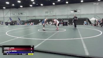 120 lbs Placement Matches (8 Team) - Jaiden Long, Ohio Blue vs Makayla Smith, Idaho