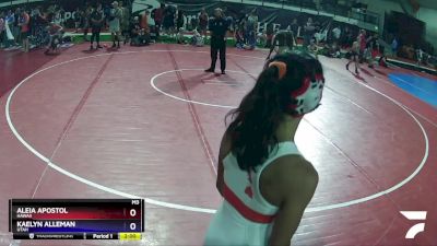 116 lbs Semifinal - Aleia Apostol, Hawaii vs Kaelyn Alleman, Utah